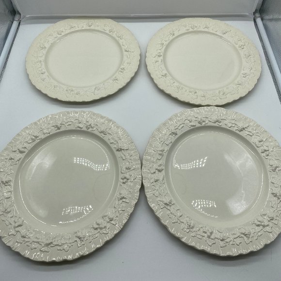Wedgwood Dining 4 Wedgwood Embossed Dinner Plate Plates Cream On